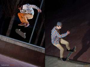 Sesión de Skateboard con iluminación Strobist