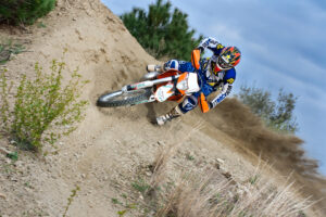 Sesión acción motocross