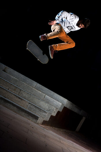 Sesión skate con flashes