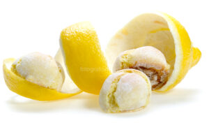 Panellets de limón Fotografía gastronómica