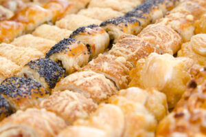 Pastas deliciosas de pastelería