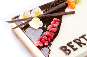 Pastel artesano de pastelería